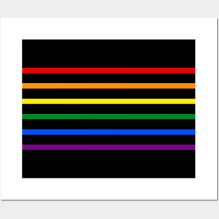 Pride Rainbow Stripes Posters and Art